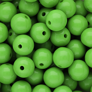 DQ Perles acryliques 14 mm brillant Vibrant green 16-6339 TCX