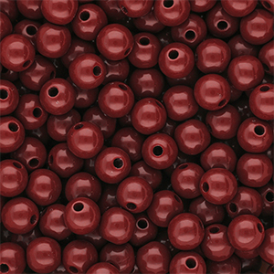 DQ Perles acryliques 10 mm brillant Salsa red 18-1657 TCX