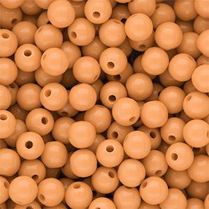 DQ Perles acryliques 10 mm brillant Chamois orange 15-1145 TCX