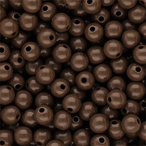DQ Perles acryliques 8 mm brillant Cappuccino brown 19-1220 TCX