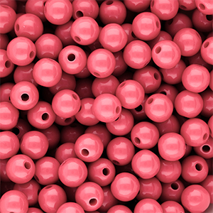 DQ Perles acryliques 8 mm brillant Pink lemonade 16-1735 TCX