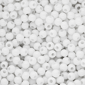 DQ Perles acryliques 4 mm brillant Snow white 11-0602 TCX