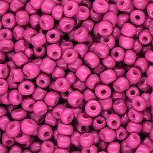 Perles de rocailles 6/0 (4 mm) Rose hot