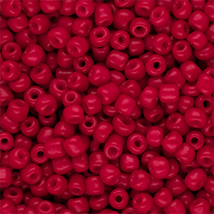 Perles de rocailles 6/0 (4 mm) Rouge