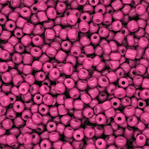 Perles de rocailles 8/0 (3 mm) Rose hot