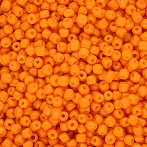Perles de rocailles 8/0 (3 mm) Orange
