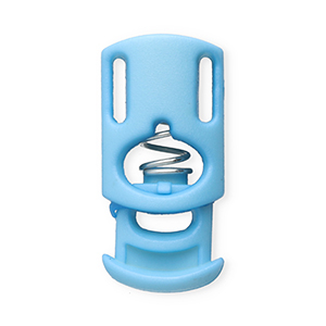 Appr&ecirc;ts color&eacute;s serre-cordon rectangle Bleu clair