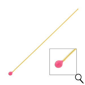 BY31&reg; Appr&ecirc;ts en acier inox clous &agrave; t&ecirc;te boule 70 mm Dor&eacute;-rose magenta