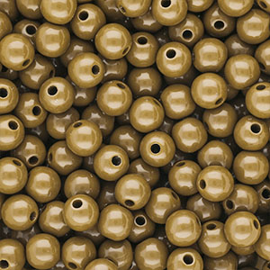 DQ Perles acryliques 10 mm brillant Wood thrush brown 17-1129 TCX