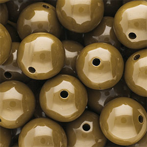 DQ Perles acryliques 18 mm brillant Wood thrush 17-1129 TCX