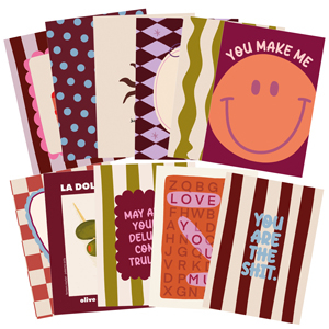 BY31&reg; Cartes &agrave; bijoux assorties Multicolore