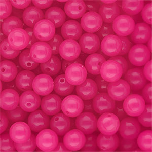 DQ&reg; Perles acryliques 10 mm brillant Rose magenta