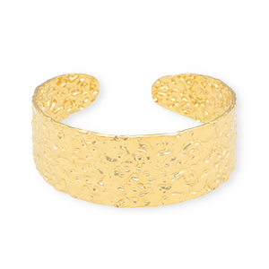 Bracelets en acier Inox jonc Dor&eacute;