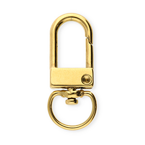 Appr&ecirc;ts en acier inox porte-cl&eacute;s 32 mm Dor&eacute;