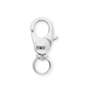 Appr&ecirc;ts en acier inox mousqueton Argent&eacute;