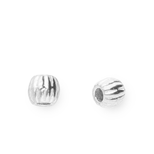 Perles en acier Inox 3 mm Argent&eacute;