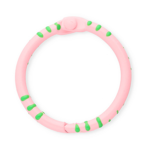 Appr&ecirc;ts color&eacute;s anneau porte-cl&eacute;s Rose clair-vert