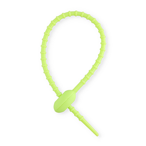 Appr&ecirc;ts color&eacute;s colliers de serrage en silicone Vert