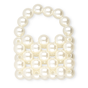 BY31&reg; Pendentifs accroche-regard sac &agrave; main Blanc cass&eacute;