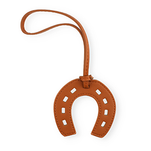 Pendentifs accroche-regard fer &agrave; cheval Marron