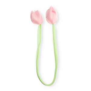 Pendentifs accroche-regard tulipe brillant Vert clair-pink clair