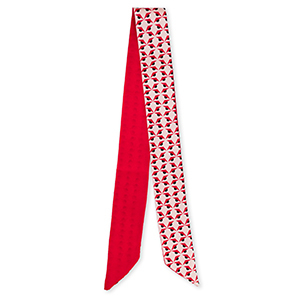 Bandana foulard avec yeux Rose clair-rouge-noir
