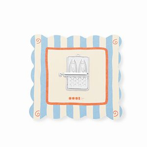 BY31&reg; Breloques en laiton Eco-brass sardines en conserve Argent&eacute;
