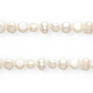 TQ Perles d&rsquo;eau douce rond 7-8 mm Blanc naturel