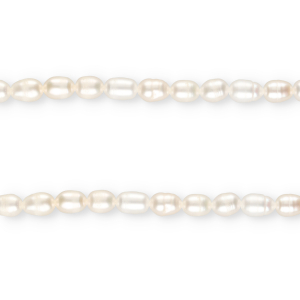 TQ Perles d&rsquo;eau douce "grain de riz" 7x5 mm Blanc naturel