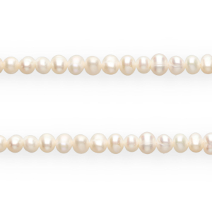 TQ Perles d&rsquo;eau douce trou vertical 5 mm Blanc naturel