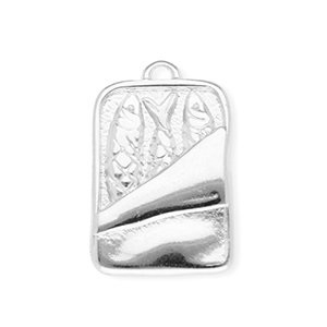Breloques en m&eacute;tal DQ sardines en conserv Argent&eacute; antique (sans nickel)