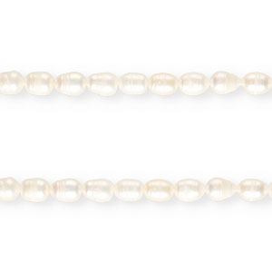 TQ Perles d'eau douce grain de riz" 11x8mm " Blanc naturel