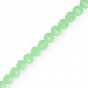 Perles &agrave; facettes rondes 6 mm Vert menthe