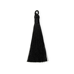 Pompons 8 cm Noir