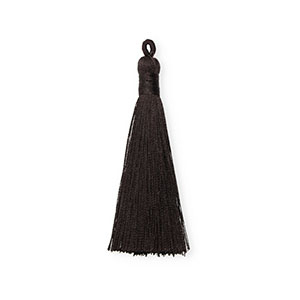 Pompons 8cm Marron fonc&eacute;