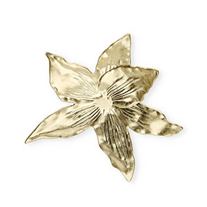 Pendentifs accroche-regard fleur Dor&eacute;