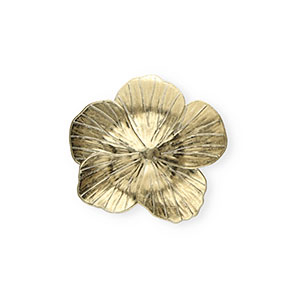 Pendentifs accroche-regard fleur Dor&eacute;