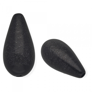 Perles Super Polaris Elements en forme de goutte shiny Noir