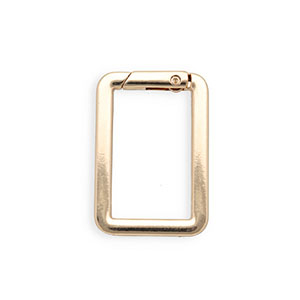 Appr&ecirc;ts anneau porte-cl&eacute;s mousqueton rectangle Dor&eacute;