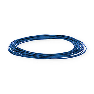 Cuir rond&nbsp;1&nbsp;mm Bleu fonc&eacute;