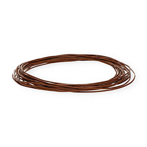 Cuir rond&nbsp;1&nbsp;mm Marron fonc&eacute;