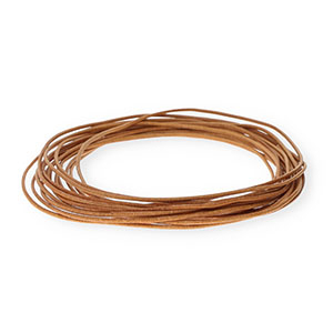 Cuir rond&nbsp;1,5&nbsp;mm Marron clair