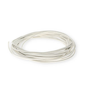 Cuir rond&nbsp;2&nbsp;mm Blanc