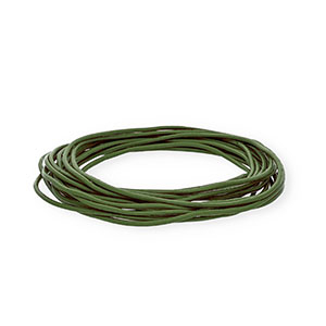 Cuir rond&nbsp;2&nbsp;mm Vert