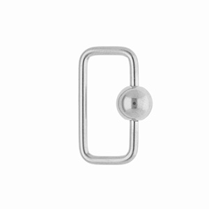 Appr&ecirc;ts en acier Inox fermoir rectangle Argent&eacute;