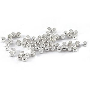Perles &agrave; &eacute;craser DQ 2mm Argent&eacute;
