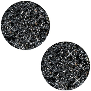 Cabochon plat 12mm Polaris Elements Goldstein noir