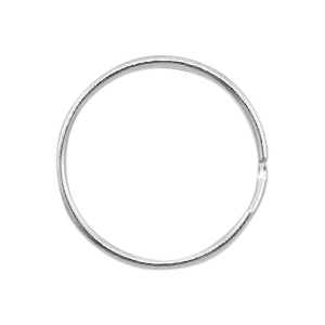 Porte-cl&eacute;s anneau 24mm argent&eacute; antique