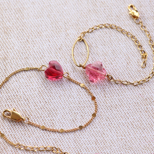 Confectionnez de superbes bracelets avec les nouvelles perles &agrave; facettes fashion :