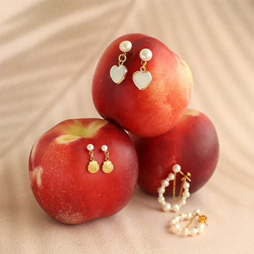 Mix and match des clous d'oreilles en acier inoxydable et perle 